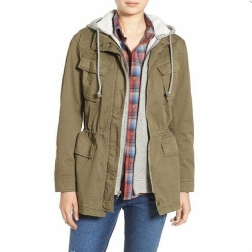 Treasure & Bond Green Utility Jacket Size Small